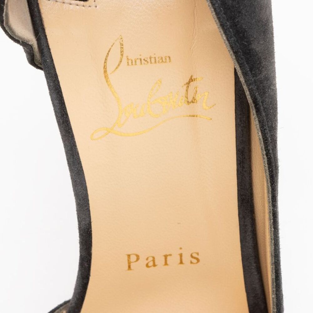 Christian Louboutin Suede Iriza d'Orsay Pumps - Size 11 / 41 - Picture 6 of 7